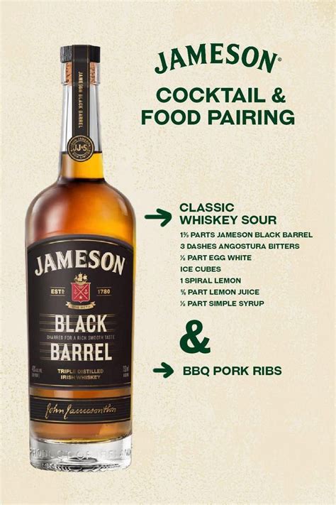 Jameson Cocktail And Meat Pairing Video Jameson Cocktails Whiskey