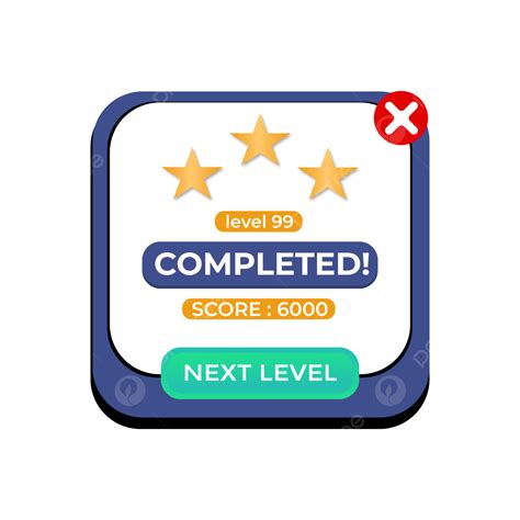 Levels Game Clipart Transparent Png Hd Game Level Complete Interface