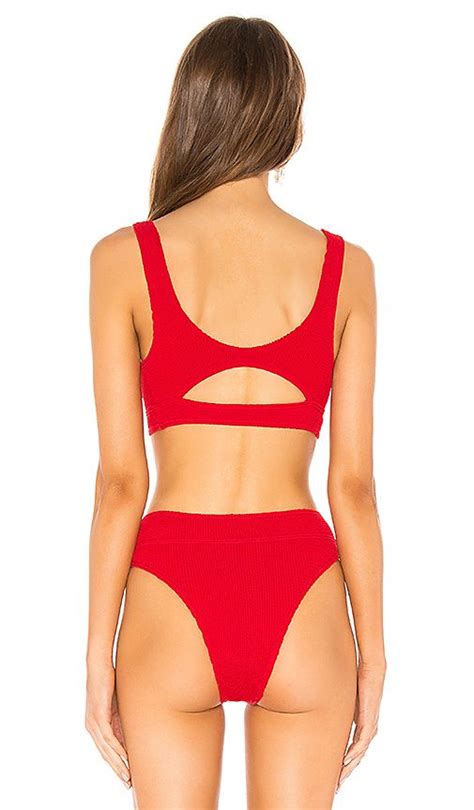 Bond Eye The Sasha Bikini Top In Baywatch Red From Revolve Bikini