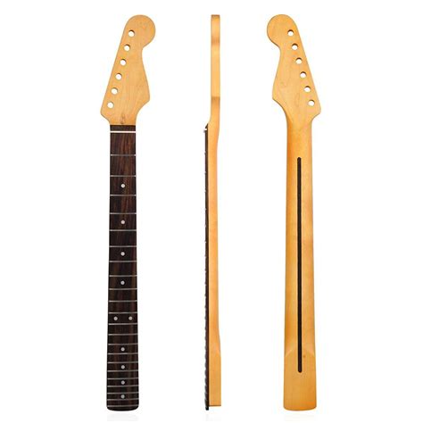 Buy le Electric Guitar Neck 22 Fret Fretboard Guitar Neck DIY Parts Replacement Compatible for ...