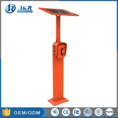 Vandal Resistant Solar Powered Emergency Roadside Telephone Highway