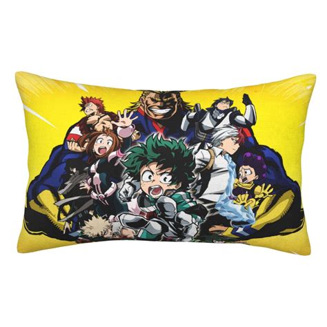 Boku No Hero Mha Pillowcase Cushion Pillow Covers With Hidden Zipper