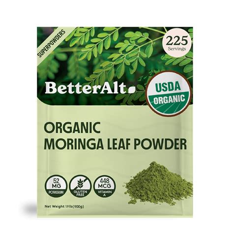 Amazon Better Alt Organic Moringa Powder Usda Certified