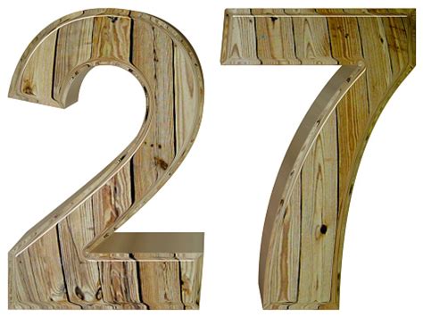 Photo libre de droit de Chiffre 27 Vingtsept Isolé Sur Fond Blanc 3d ...