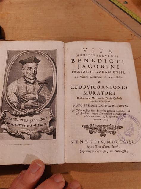 Ludovico Antonio Muratori Vita Humilis Servi Dei Catawiki