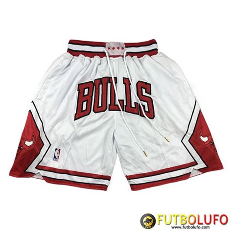 Las Mejores Cortos Nba Chicago Bulls Blanco Rojo