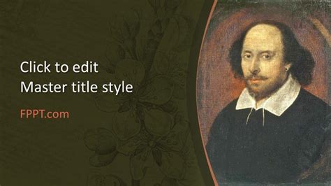 Free Shakespeare Powerpoint Template Free Powerpoint Templates