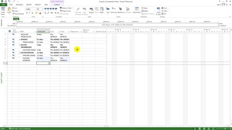Cronograma De Obra En Microsoft Project Tutorial Basico Starter