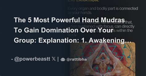 The Most Powerful Hand Mudras To Gain Domination Over Your Group