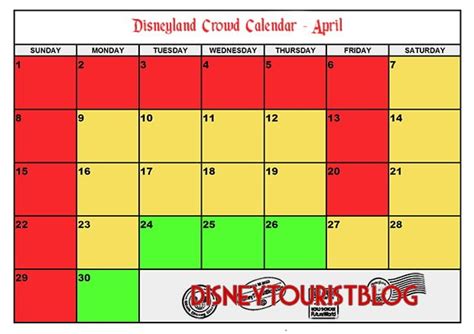 2019 Disneyland Crowd Calendar: When To Visit - Disney Tourist Blog