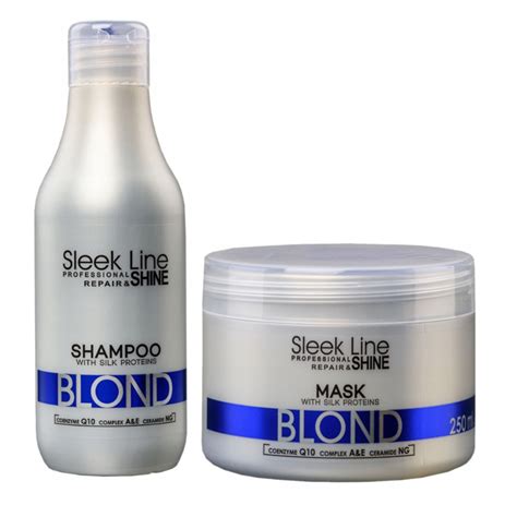 Zestaw Stapiz Sleek Line Blond Szampon Maska Allegro Pl