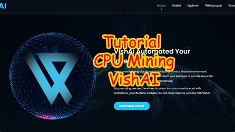 110 Tutorial CPU Mining VishAI Yespower YouTube