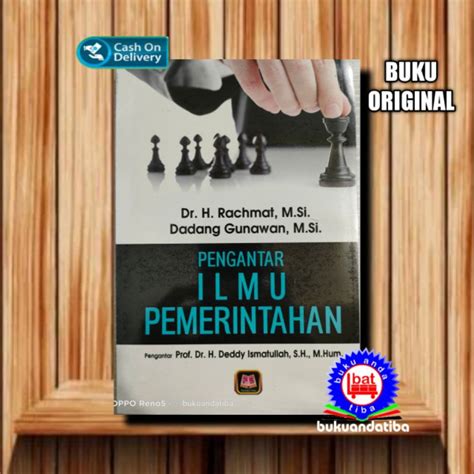 Jual Buku Pengantar Ilmu Pemerintahan Dr H Rachmat M Si Shopee