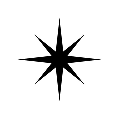 Premium Vector North Star Icon Vector Design Template In White Background