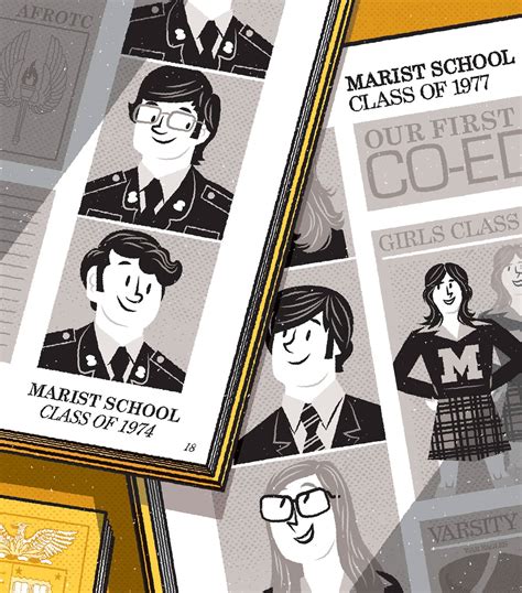 Marist School Alumni Magazine Spot Illustration on Behance