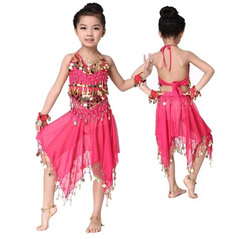 Newgirls Belly Dance Costumes Chiffon Gold Coins Topskirt 2pcs Belly