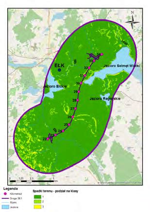 Fig Mapa Przedstawiaj Ca Podzia Obszaru Na Klasy Wzgl Dem