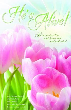 He's Alive! Easter Bulletin - Letter Size | Church Partner