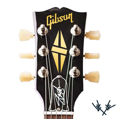 Gibson Diamond Headstock Decal Six String Stickers