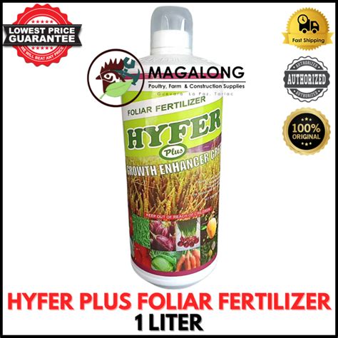 Hyfer Plus Foliar Fertilizer Growth Enhancer Liter Lazada Ph