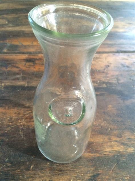 Vintage Paul Masson Glass Milk Jar Wine Carafe Since 1852 Embossing Haute Juice