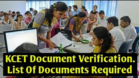 Kcet Document Verification List Of Documents Required For Kcet