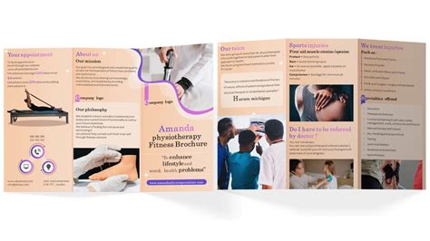 Physiotherapy Brochure Pamphlet Trifold Ppt Presentation