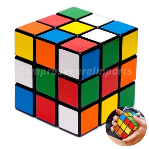 Cubo Mágico Clássico 5cm Colorido Brinquedo Barato Original em Promoção