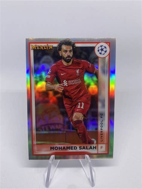 Topps Chrome Merlin Uefa Mohamed Salah Silver Refractor