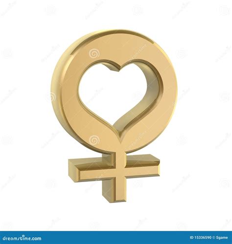 Golden Female Sex Symbol Stock Illustration Illustration Of Sign