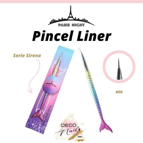 Pincel Liner Cola De Sirena Paris Night Deconails