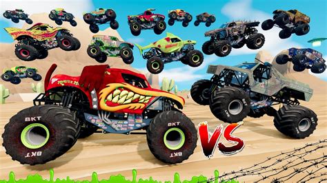 Monster Jam INSANE Zombie VS Hunter Racing Freestyle And High Speed