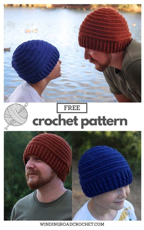 Ribbed Crochet Beanie Free Pattern And Video Tutorial Winding Road