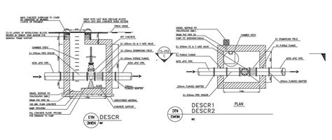 Fire Construction Details Of The Valves Are Given In This Autocad