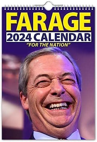 The Calendar King Nigel Farage Wall Calendar Funny Quirky