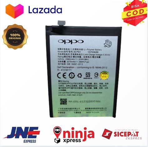 Baterai Handphone Oppo F1S BLP601 Original Batre Batrai Battery BLP 601