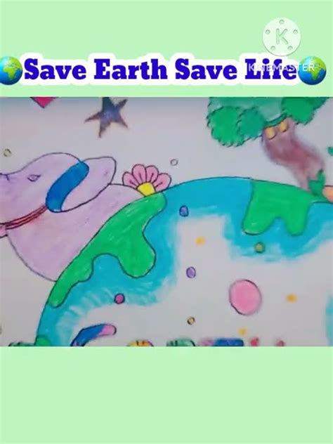 🌍happy Earth Day🌍🌍drawing Art With Sakshi Youtube