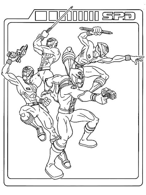 Power Rangers Spd Coloring Pages At Viimaddisonblog Blog