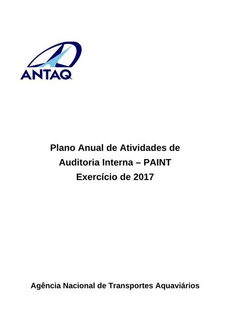 Pdf Plano Anual De Atividades De Auditoria Interna Paint Portal