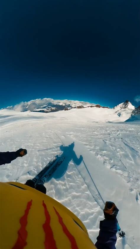 French Skier Lespowtos On Instagram Miraculously Survives Crevasse