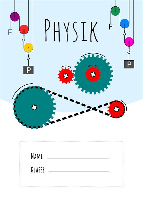Physik Deckblatt Kostenlos Ausdrucken Ideen Und Vorlagen