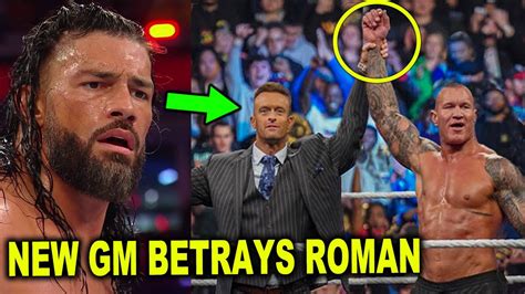 Roman Reigns Betrayed By Smackdown Gm Nick Aldis As He Signs Randy