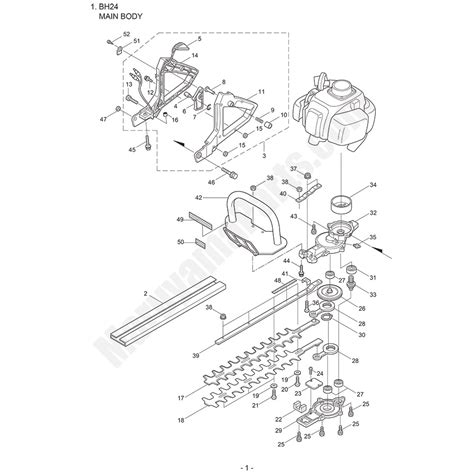 Maruyama Parts Lookup Bh24 Parts Diagramsbh24 Main Body