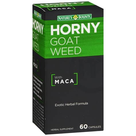 Natures Bounty Horny Goat Weed Capsules 60 CP Medcare Wholesale