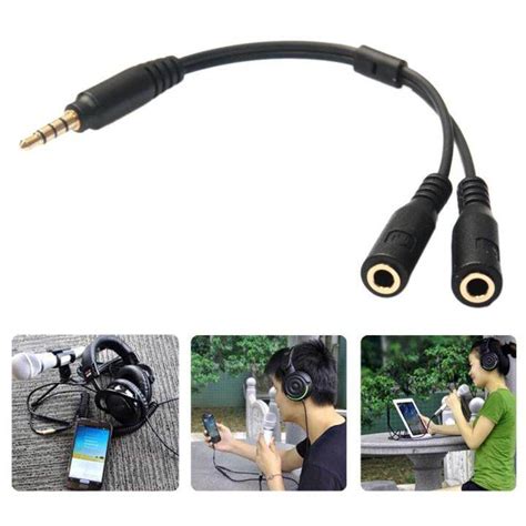 Mm Male Trrs To Female Trs Audio Connector Trrs Y Splitter Cable