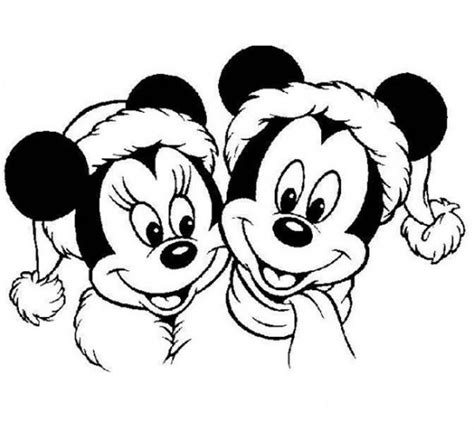 Mickey And Minnie Christmas Coloring Pages - Coloring Home