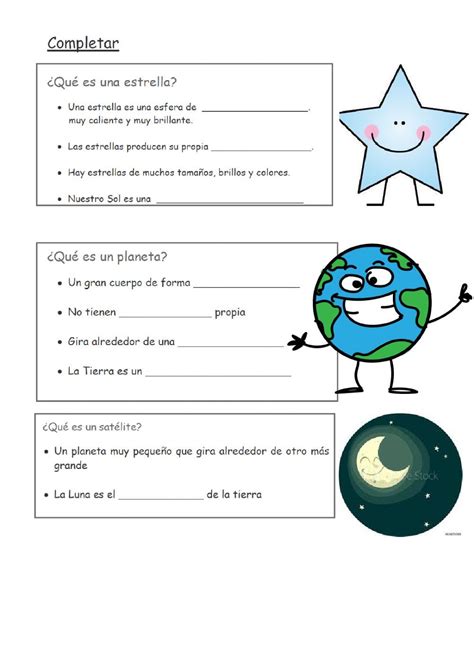 Universos Cuerpos Celestes Worksheet El Universo Para Ni Os