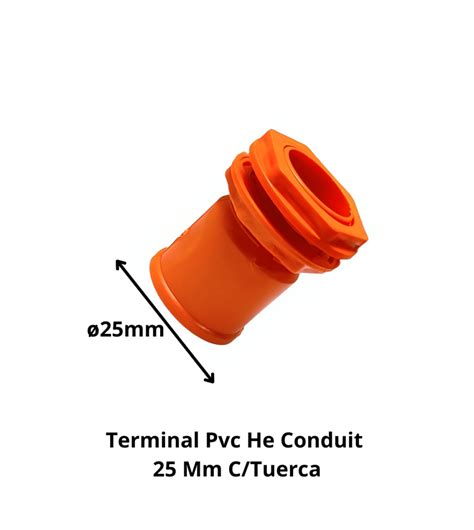 Terminal Pvc He Conduit 25 Mm C Tuerca Socodima Cl