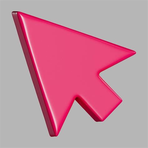 Premium PSD 3D Cursor Mouse Arrow