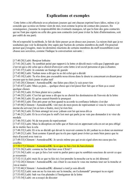 Lettre De Demande D Explication